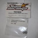Team Durango Front Axle Crunch Spacers DEX410 (2pc) #TDR310032