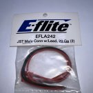 20 Gauge JST Male Connector with Lead (2) E-Flite EFLA242 NEW in Package