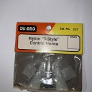 Control Horns Nylon T-Style (2) Du-Bro R/C DUB237