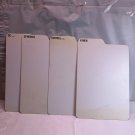 Star Trex White Tabbed Plastic Vintage Size Comic Book Storage Box Dividers Used