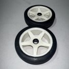 Vintage White HPI 5-Star Rubber Wheel 2WD Buggy Front Wheels