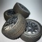 Rc Car Wheels 1/8 Scale Buggy Wheels Set Of 4 Hex Wheels