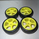 1/10 Drift Car Tires Tyre & Wheel Rims for HPI Tamiya Kyosho Ken Block Rally Car