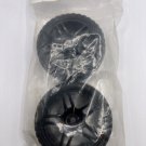 Rc Car Wheels 1/10 Touring Car On-Road Tires 12mm Hex Rubber Wheels (2) New