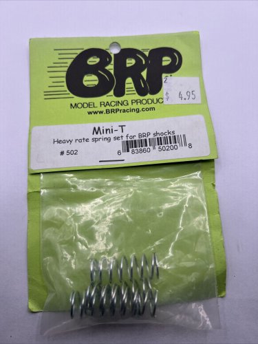 BRP MODEL RACING PRODUCTS Mini -T (Heavy Rate Spring Set For BRP Shocks) #502