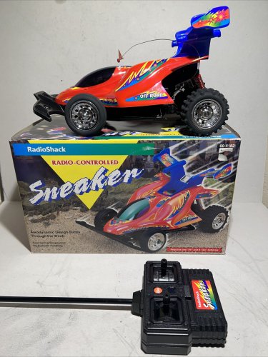 RadioShack Sneaker Rc Car Works Great 60-4182 Blue Version Vintage Rc Car