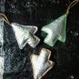 Silver ordinary christmas tree decor,Recycled plastic ornament,Silver ornament.