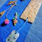 Recycled paper bundle,Recycled paper bookmark,Plain red bookmark,Mini hair clips