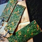 Blue texture bookmark,Recycled paper bookmark,Blue plain book accessories