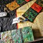 Recycled collage bookmarks,Colorful strip bookmarks,Zero waste bookmarks,Upcycled paper bookmark