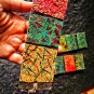 Recycled collage bookmarks,Colorful strip bookmarks,Zero waste bookmarks,Upcycled paper bookmark