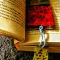 Recycled paper collage bookmark,Strip colorful bookmark,Zero waste bookmark