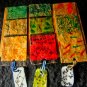 Recycled paper collage bookmark,Strip colorful bookmark,Zero waste bookmark