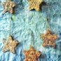 Natural pumpkin seed husk star ornament ,Natural autumn star holiday decor,One set natural star
