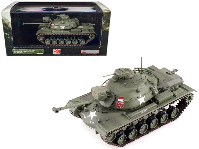 M48A3 Patton Medium Tank "Zig Zag Men 1st Squadron 10th Cavalry Rgt. Vietnam War" 1/72 Scale