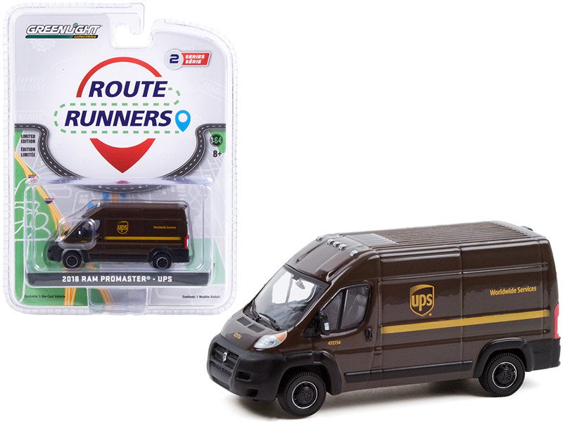 2018 Ram ProMaster 2500 Cargo High Roof Van Brown Series 2 1/64 Diecast Model by Greenlight