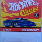 Hot Wheels 1970 Dodge Dart Classics Collection Purple Paint White Tampos
