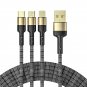 Fast Charging adapter 2 Port 5A interface with cable 3 in 1 For iPhone Samsung Xiaomi Huawei