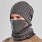 Warm scarf with winter hat