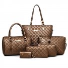 leather women hand bags 6 pcs handbags set