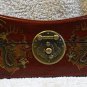 Chinese Pillow Box - Antique Style Lacquered Wooden Storage Box - BNIB