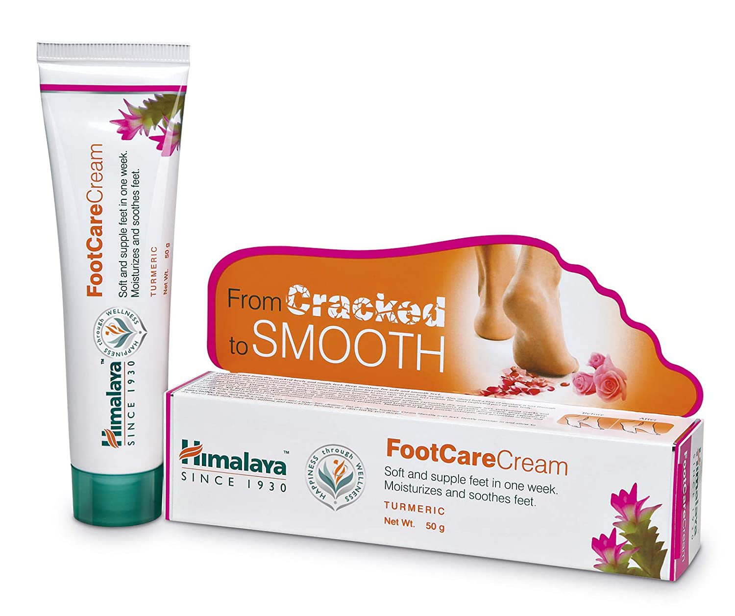 Himalaya Wellness Foot Care Cream | Moisturizes and Soothes Feet |, 50gm