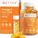 Omega 3 Fish Oil 1000mg High Strength for Healthy Heart, Brain & Body fast shipping
