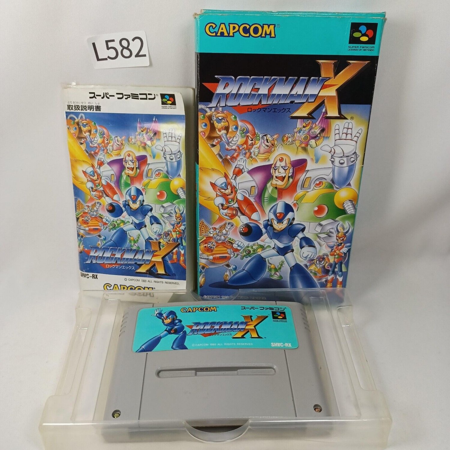 Nintendo Super Famicom SFC Rockman X Megaman X Japan import 1993 Tested