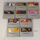 NINTENDO Super Famicom SFC Lot of 10 All Fighting Games Japan Import Tested