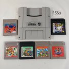 NINTENDO Super Famicom SFC Super Gameboy GB Lot of 6 Pokemon Wario Tested