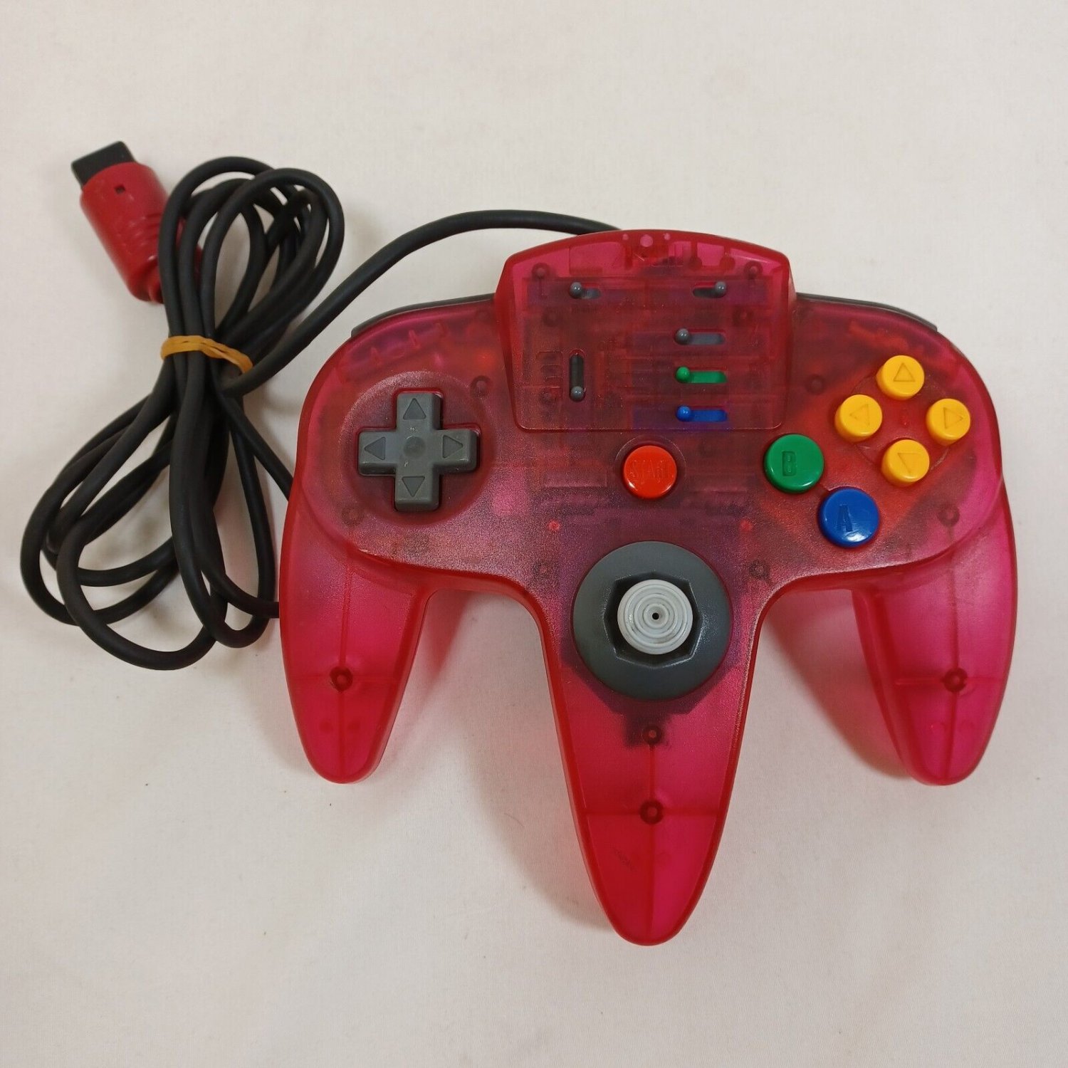 ASCII ASC-0901 Controller Clear Red For Nintendo 64 N64 Japan Import Tested