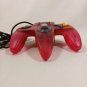 ASCII ASC-0901 Controller Clear Red For Nintendo 64 N64 Japan Import Tested