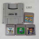 NINTENDO Super Famicom SFC Super Gameboy GB Lot of 4 Mario Pokemon Tested