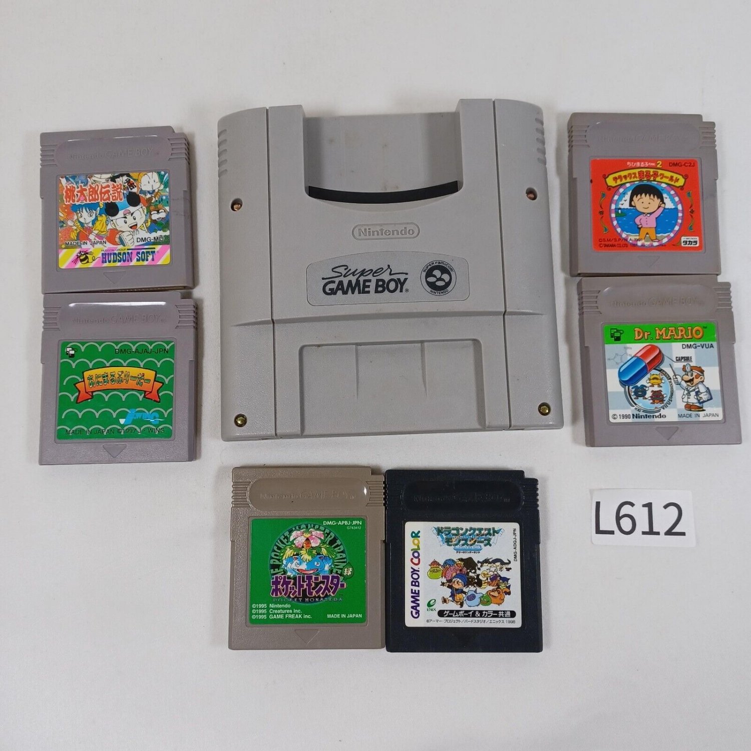 NINTENDO Super Famicom SFC Super Gameboy GB Lot of 6 Mario Pokemon Tested