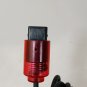 OFFICIAL NINTENDO 64 N64 Controller Clear Red Long Handle Japan Import Tested