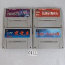 NINTENDO Super Famicom SFC Lot of 4 Japan Import NTSC-J Tested