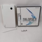 Nintendo DSi NDSi TWL-001 Console White Final Fantasy XII 12 FFXII FF12 Tested