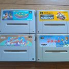NINTENDO Super Famicom SFC Lot of 4 Mario Kart Puyo Puyo Japan Import Tested