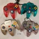 OFFICIAL NINTENDO 64 N64 Controller Gold Clear Red Blue Japan Import Tested