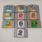 NINTENDO 64 N64 Lot of 10 All Popular Games Mario Pokemon NTSC-J Tested