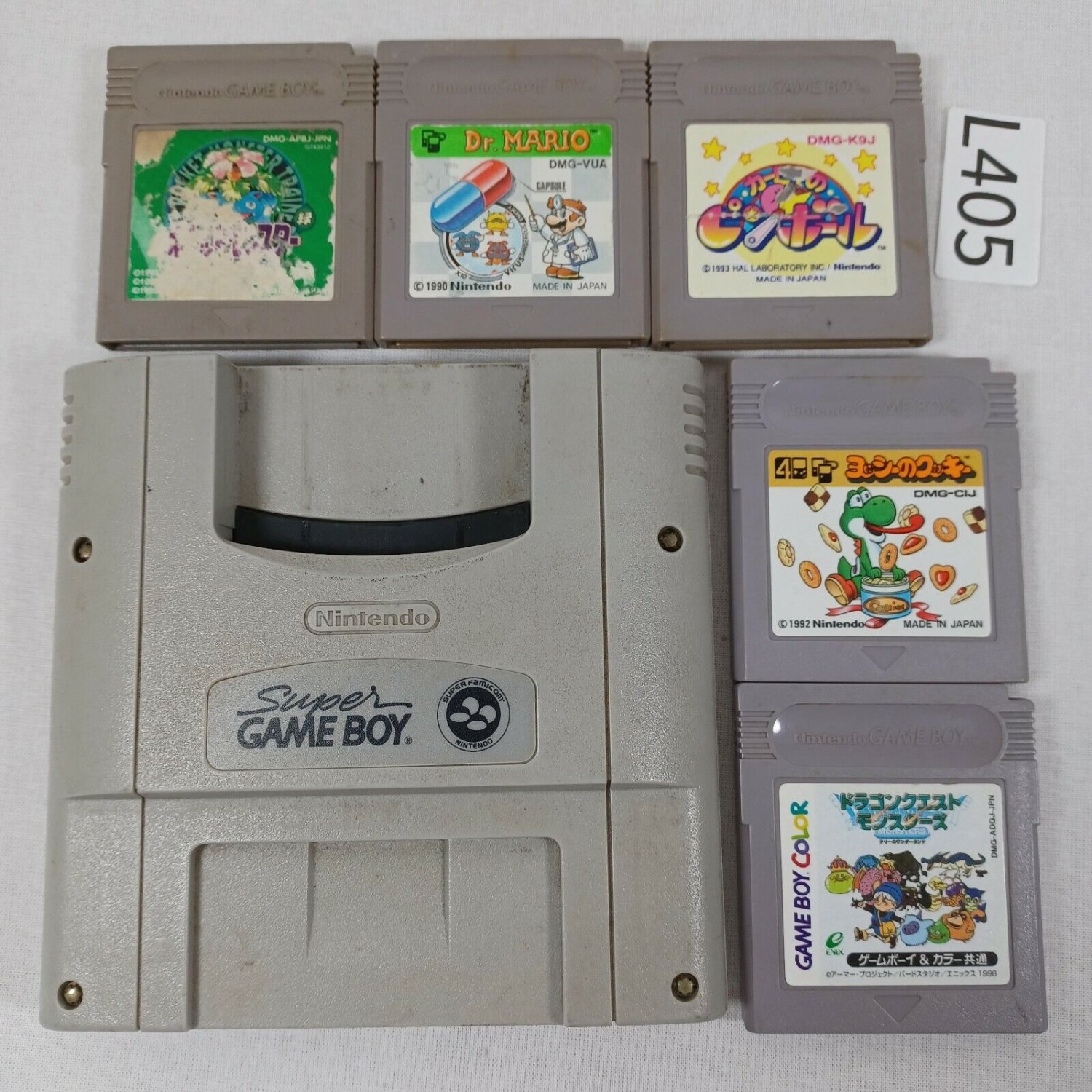 NINTENDO Super Famicom SFC Super Gameboy GB Lot of 5 Mario Pokemon Tested