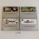 NINTENDO Super Famicom SFC Lot of 4 All Popular Games Japan Import NTSC-J Tested NINTENDO Super Famicom SFC Lot of 4 All Popular Games Japan Import NTSC-J Tested