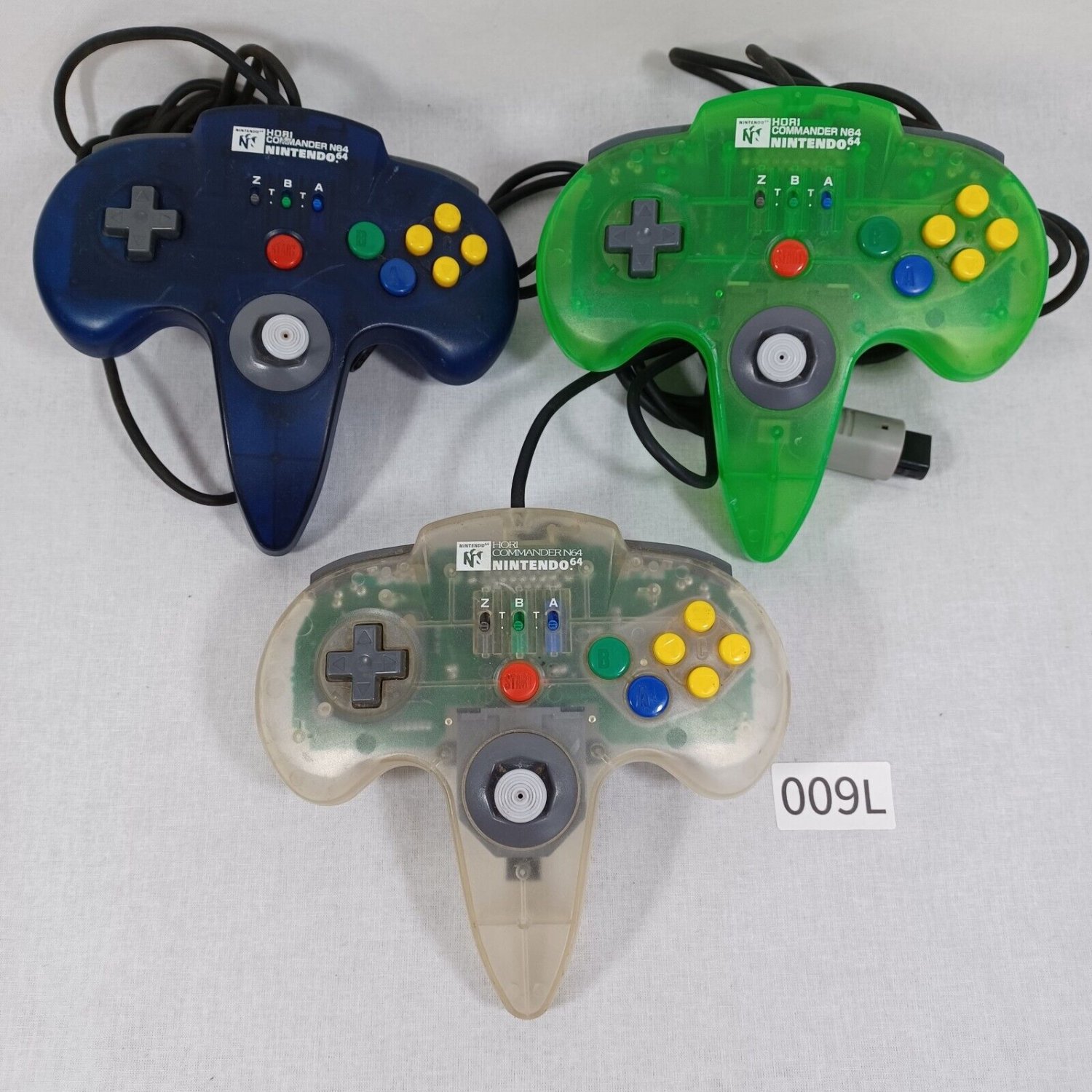 HORI HN6-02 Controller Clear Green Blue For Nintendo 64 N64 Japan Import Tested