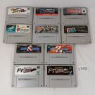 NINTENDO Super Famicom SFC Lot of 10 All Racing Games Japan Import Tested