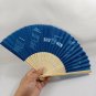 BRAND NEW Japanese Folding Fan Blue base Soumen SENSU JAPAN JPN karinpia