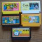 NINTENDO Famicom FC All Action Puzzle Games Lot of 5 Japan Import NTSC-J Tested