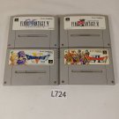 NINTENDO Super Famicom SFC Lot of 4 Dragon Quest V VI Final Fantasy V VI Tested