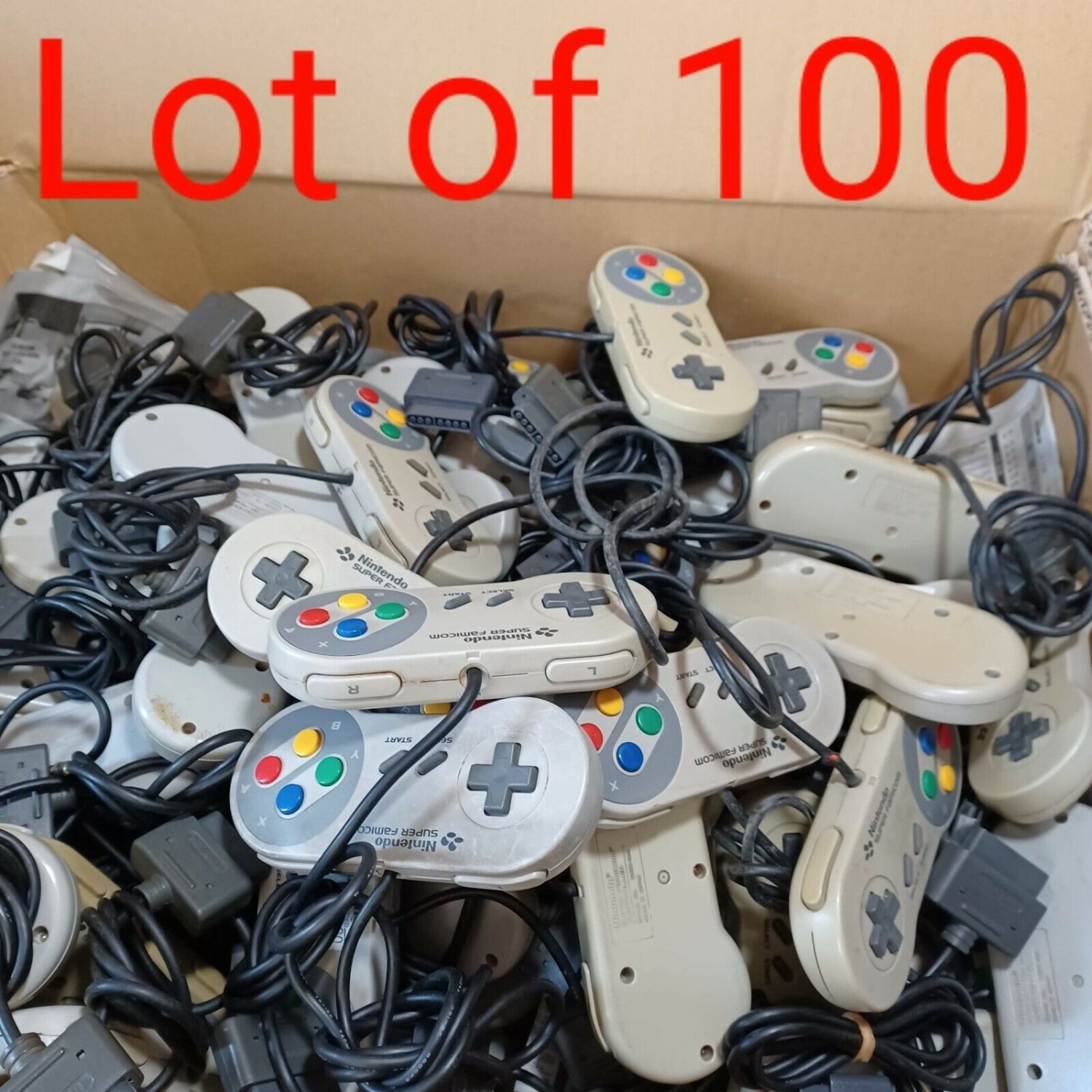 JUNK OFFICIAL Nintendo Super Famicom SFC SVHC-005 Controller Lot 100 Un tested