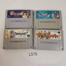 NINTENDO Super Famicom SFC Lot of 4 Dragon Quest I.II 1.2 III 3 V 5 VI 6 Tested