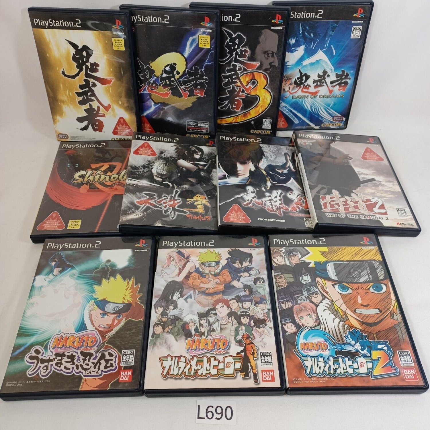 SONY PlayStation 2 PS2 All Ninja Samurai Games CIB Japan Import NTSC-J Tested